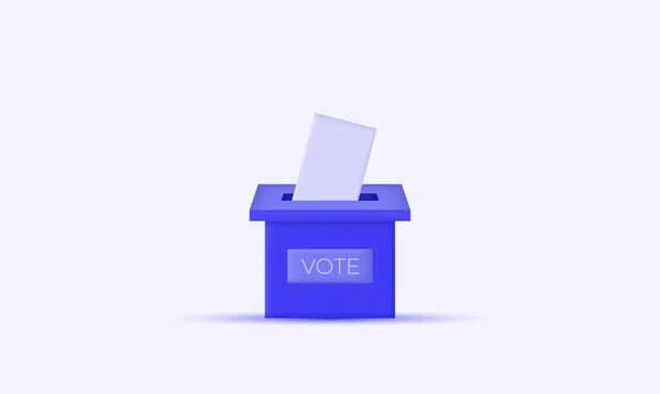 Arkaplanda modern illüstrasyon yaratıcı oylama 3d vektör simgesi izole