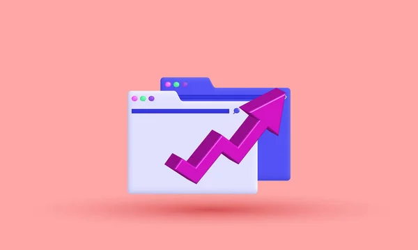 Arka planda 3 boyutlu analitik çizelge izole edildi