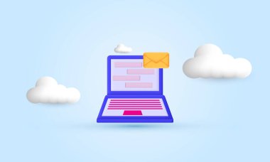 Bulut hesaplama konsepti. renk vektör illüstrasyonu.