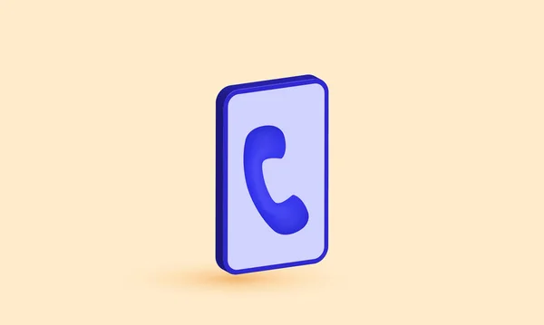 Illustration Creative Smart Phone Call Icon Symbols Isolated Background — Stock Vector