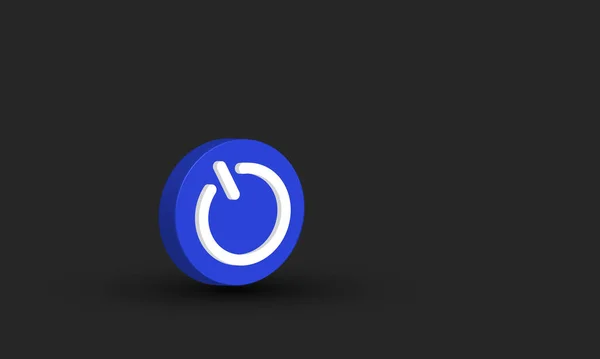 Ілюстрація Унікальна Форма Потужності Синій Вектор Значок Символи Ізольовані Фоні — стоковий вектор