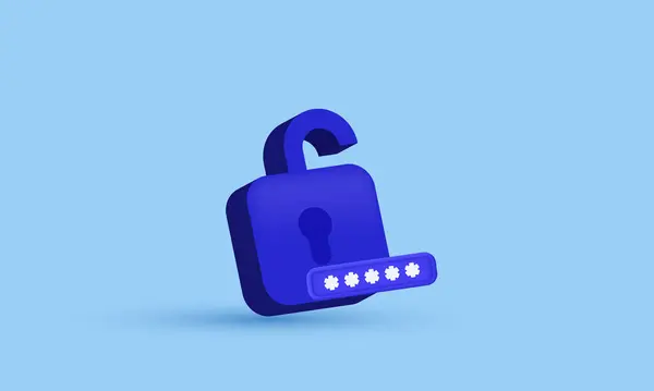 Ilustração Proteção Dados Segurança Criptografia Privacidade Desenho Animado Vetor Ícone — Vetor de Stock