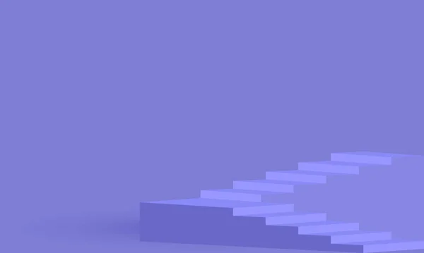 图解独特的紫色楼梯卡通矢量图标3D符号隔离背景 — 图库矢量图片