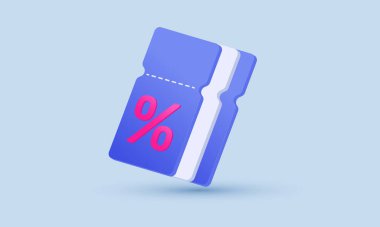 3d cuopons yeni fikir tasarım vektörü