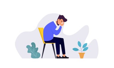 Finansal iş kavramı iflas ediyor düz vektör tasarımı. Tasarım vektörü illüstrasyonu 