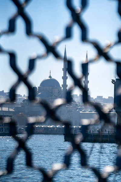 Yeni Cami Moskén Turkiet Istanbul Eminonu Selektivt Fokus — Stockfoto