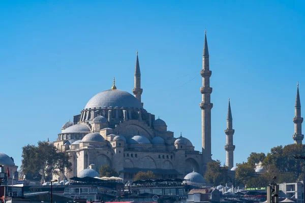 Mesquita Yeni Cami Santa Sofia Turquia Istambul Eminonu Selective Foco — Fotografia de Stock
