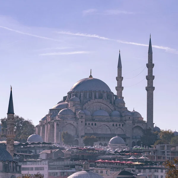 Mesquita Suleymaniye Mesquita Imperial Otomana Localizada Terceira Colina Istambul — Fotografia de Stock
