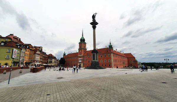 Warsaw Poland July 2022 Royal Castle Castle Square Old Town — стокове фото