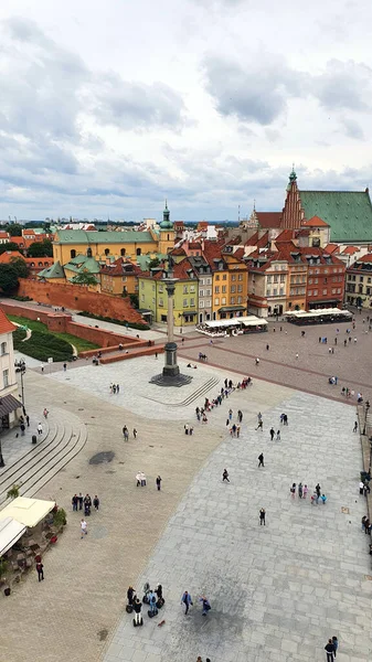 Varšava Polsko Července 2022 Královský Hrad Zámecké Náměstí Starém Městě — Stock fotografie