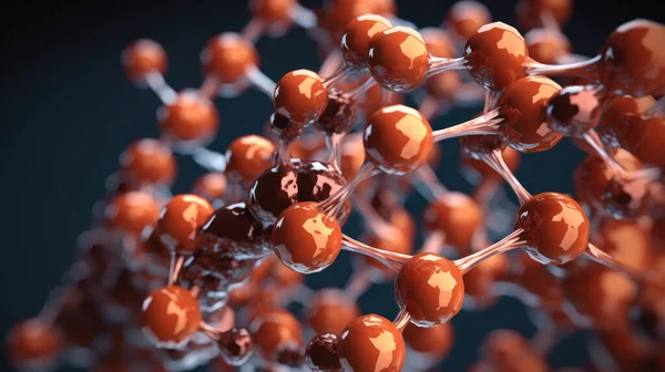 This photograph captures the complex and detailed molecular structure of a substance in stunning 8K resolution. Each atom and bond is depicted with incredible clarity, allowing viewers to appreciate the beauty and complexity of the microscopic world.