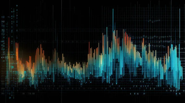 This digital graphics stock chart features a matrix design that showcases financial data in a visually stunning and easy-to-understand way. With its high resolution and 4k resolution, this image is perfect for use in presentations, reports, and other