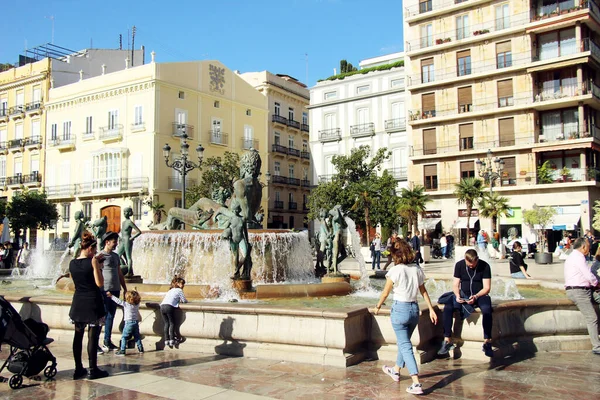Plaza Virgen Valencia — Foto de Stock