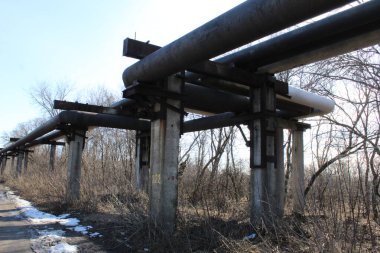 Endüstriyel bir şirketin teknolojik boru hattı