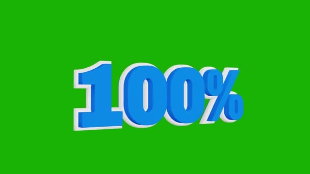 Preço 100 Número Cem Por Cento Forma Animação Cores Brancas — Vídeo de Stock