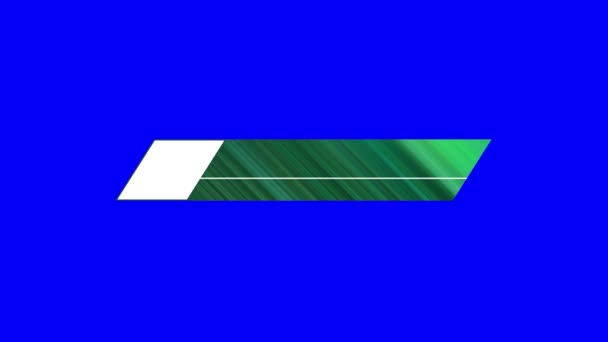 Set Terzo Parallelogramma Inferiore Con Varianti Colore Sfondo Blu — Video Stock