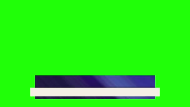 Set Lower Third Stylized Color Bands Blue Red Purple Green — Stock Video