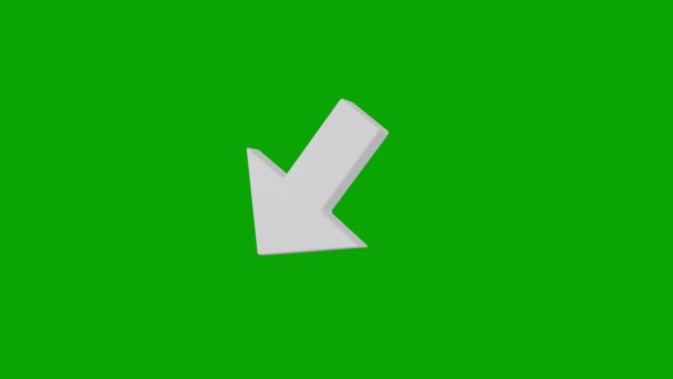 Yeşil Arkaplanda Canlandırılmış Simgesi — Stok video