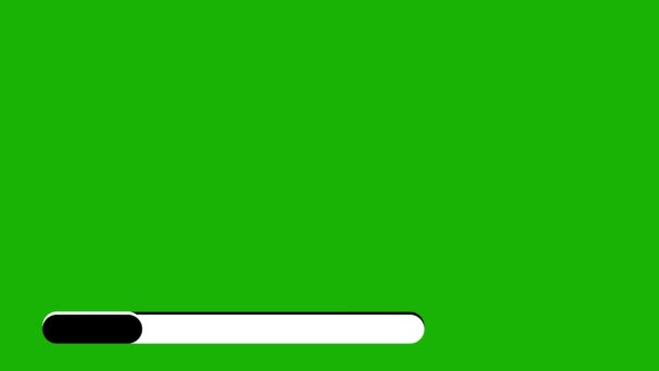 较低的三分之一是一个简单的拉长椭圆形的黑色和白色的绿色背景 2D横幅 — 图库视频影像
