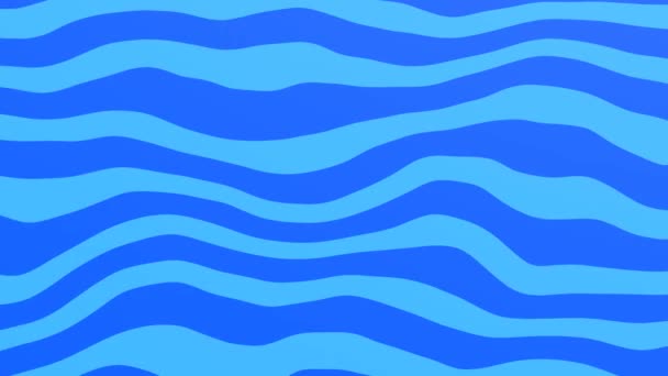Хвилястий Синій Абстрактний Фон Рухається Справа Наліво Колір Текстури Темно — стокове відео