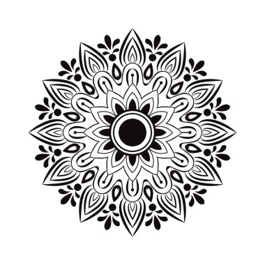 Mandala vektör arkaplan tasarımı 