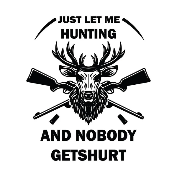Hunting Design Shirt — Stock Vector