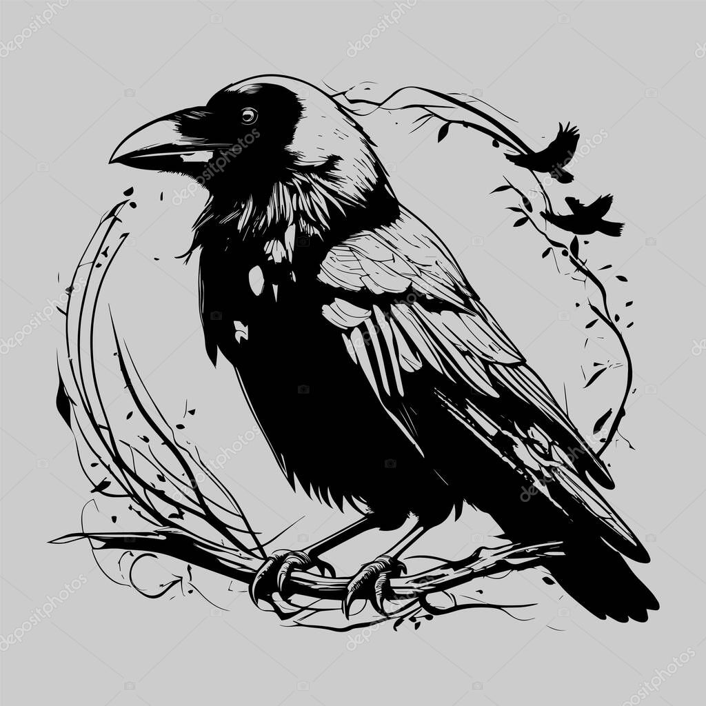 Black and white tattoo
