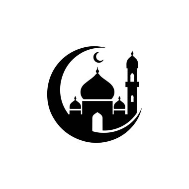 cami simgesi vektör çizim şablonu