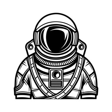 astronot astronot uzay çizgi film vektör çizim grafik tasarımı