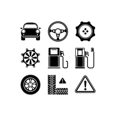 Araba Servis simge seti