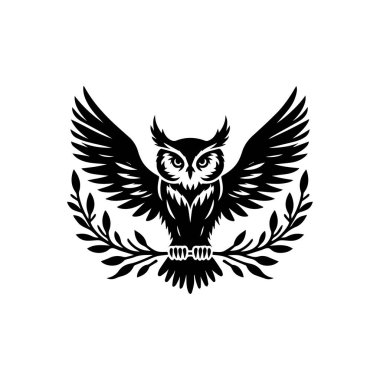 Baykuş vektör simgesi logo vektör çizimi