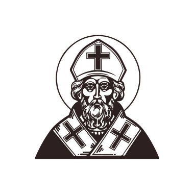 Yüce İsa 'nın tacı. Hıristiyan dini logosu.