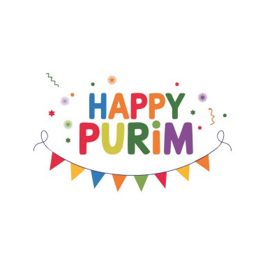 Purim vektör çizimin kutlu olsun.