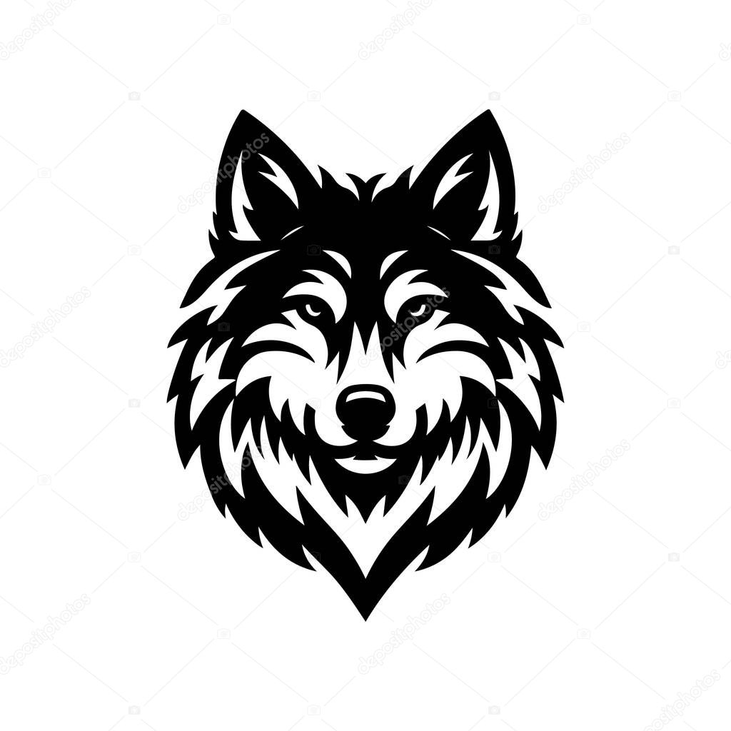 Wolf Silhouette Vector Design