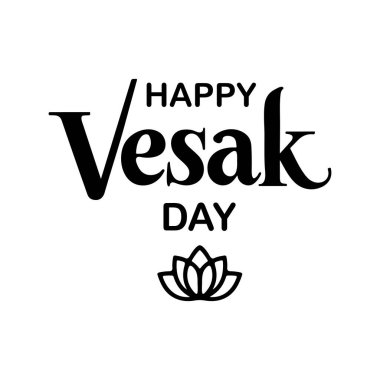 Vaisakhi Buddha Siluet Vektör İllüstrasyonu