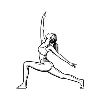 Uluslararası Yoga Günü Kadın Silüet Vektörü