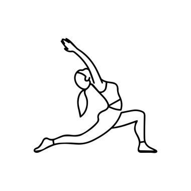 Uluslararası Yoga Günü Kadın Silüet Vektörü