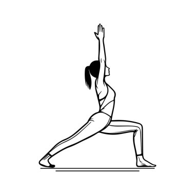 Uluslararası Yoga Günü Kadın Silüet Vektörü