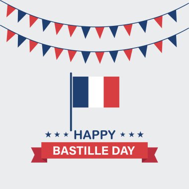 Bastille Günü Kutlama Vektörü