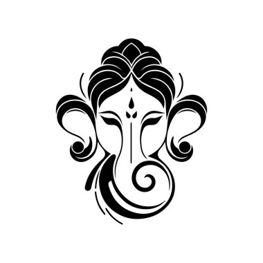 Ganesh Chaturthi Günü Silüet Vektörü