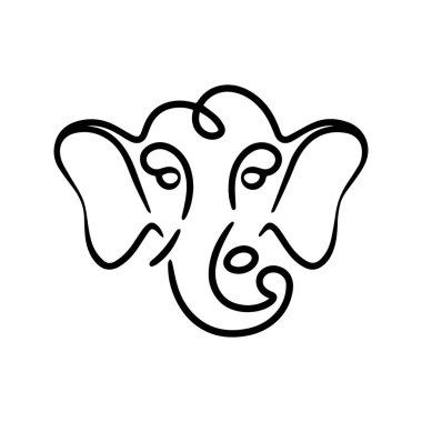 Ganesh Chaturthi Siluet Vektörü