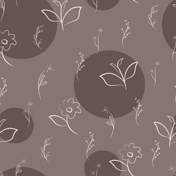 Kleines Florales Muster Für Hintergrund Und Stoff — Stockvektor