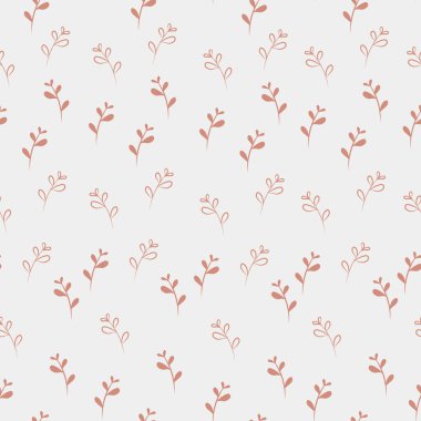Hafif arkaplanda basit bir çiçek deseni