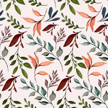 Büyülü suluboya arkaplan için pürüzsüz desen bırak