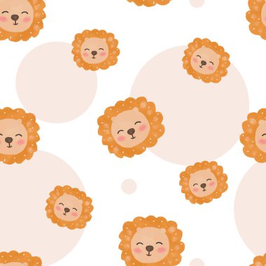 Desen arkaplan için sevimli hayvan karikatürü