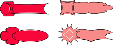 Kıvırcık çerçeveler kırmızı tonda yazılmış. Metin alanı.