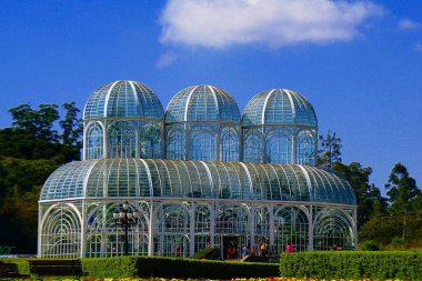 The Botanical Garden is one of the biggest postcards of Curitiba, Brazil and the most visited tourist spot in the city. clipart