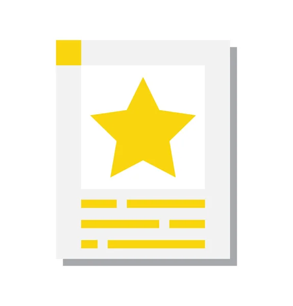 明星文档图标设计向量 评审反馈满意度质量符号说明 — 图库矢量图片