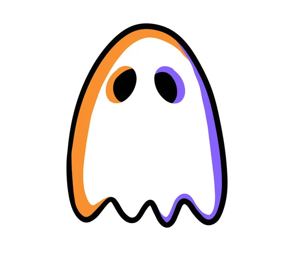 Handgezeichnete Ghost Design Illustration — Stockvektor