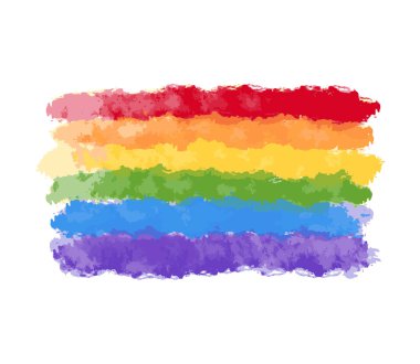 LGBT bayrak sembolü. Renkli gökkuşağı afiş arkaplan tasarımı